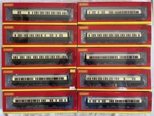OO Set Of 10 Hornby GWR Collett Corridor Composite Passenger Coaches - EX BOXED