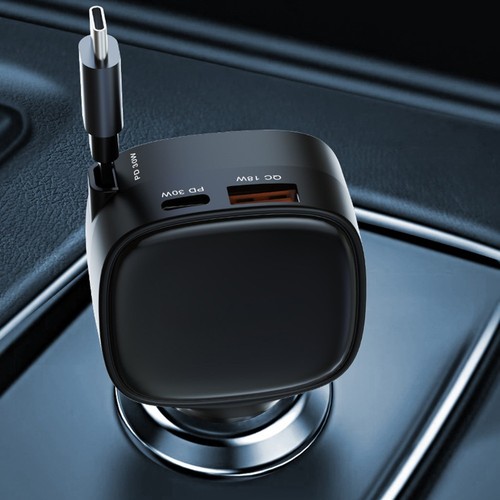 Portable 84W Fast Charging Car MP3 Player Charger with Dual Cable Convenience - Zdjęcie 8 z 18