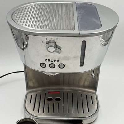Krups XP460 Silver Art Espresso Machine FOR PARTS Not Tested