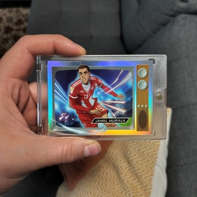 2026 Topps Chrome Jamal Musiala Anime Casehit SSP Soccer Trading Card 