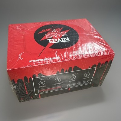 Sealed 12 Pack T Pain Good Game ENERGY SHOT Flavor- Strawberry Surge