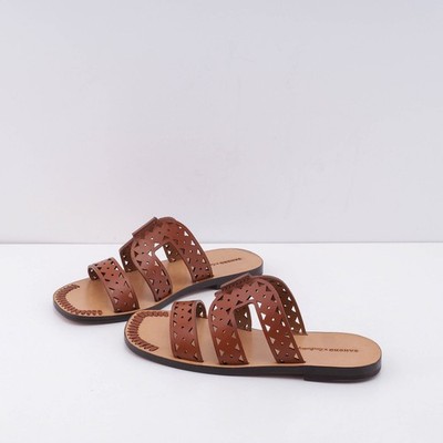 Sandro Paris Women's Shoes Sandals Leather Flat Slip On 36 SFACH01127