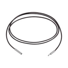 1mm Coffee Leather Necklace Cord Braided Wax Rope Chain Length 20 Inch