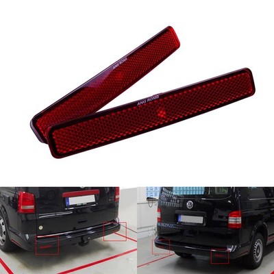 2x rot hinteren Heckstoßstange Reflektor für VW T5 Transporter/Multivan bj.03-10