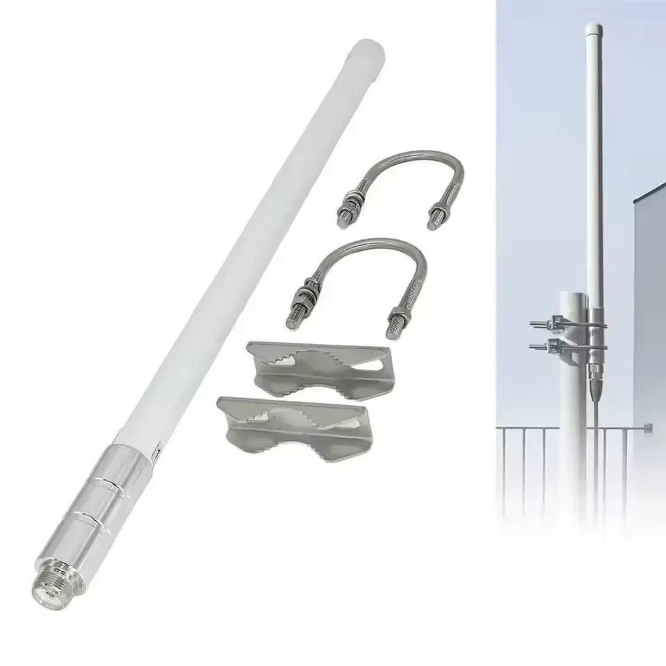 144/430Mhz VHF UHF Fiberglass Mobile Radio Base Omnidirectional Outdoor Antenna - Image 2 of 4