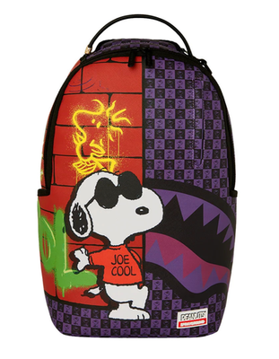 Sprayground x Snoopy Joe Cool DLXR Backpack🔥New Black Bookbag