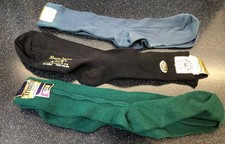 3 Pairs Old Store Stock Mens Ban Lon Nylon Socks Fits 8-9.5 Free Ship