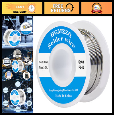 60/40 Tin Lead Solder Wire with Rosin Core for Electrical Soldering 0.031'' (50g)