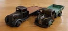 1940's Vintage Dinky Toys No. 25C Flat Bed Truck & No. 343 Dodge Truck