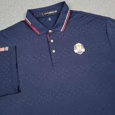 Ryder Cup Polo Shirt Men 2XL RLX Ralph Lauren Team USA Geometric Golf Stretch