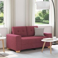 Loveseat-Sofa Weinrot 120 Cm Stoff