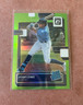 Josh Lowe 2022 Donruss Optic Lime Green Prizm #55 Tampa Bay Rays Rookie Card SP