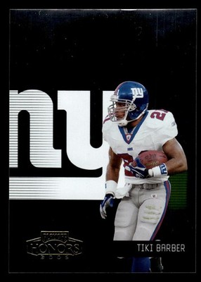 2005 Playoff Honors #GD-11 Tiki Barber Game Day Foil #/250