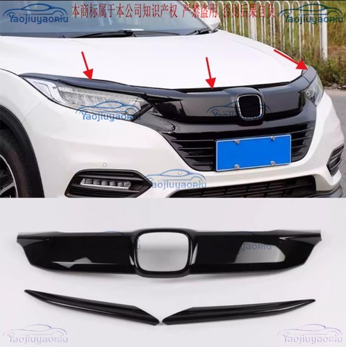 20-Piece Front Grille & Fog Light Kit For Honda HR-V 2019-2021 – Radiator Support, Mesh Trim, Brackets, Bulbs & More