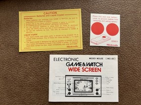 Mickey Mouse Nintendo Game & Watch Vintage 1981, MC-25