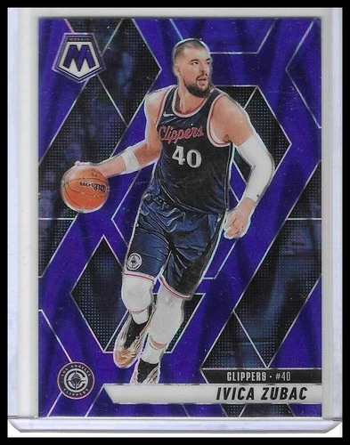 2024-25 Panini Mosaic #177 Ivica Zubac Blue Seismic Mosaic #/149 LA Clippers