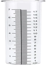 7" Capacity Rain Gauge Glass Replacement Tube for Yard Garden Outdoor Home (1PC)