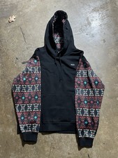 Hooey Hoodie Mens XXL Black Aztec Southwestern Print Pullover Western Rodeo