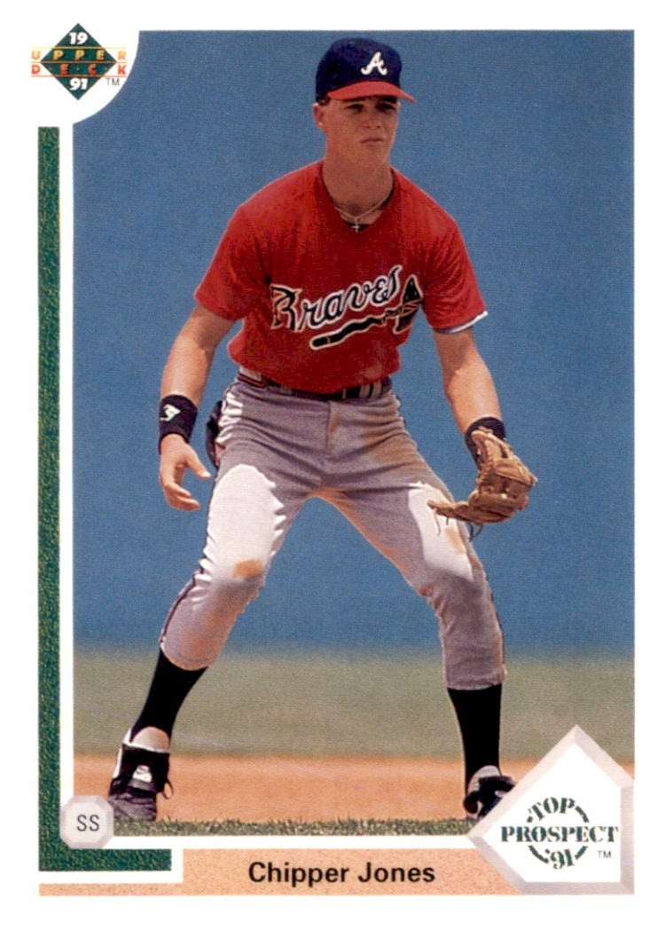 1991 Upper Deck #55b Chipper Jones
