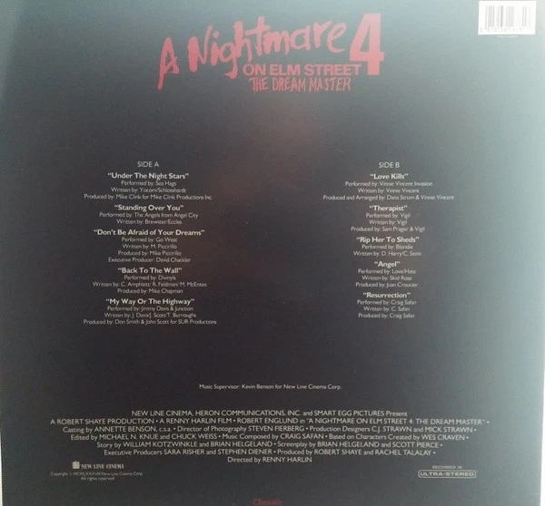 A Nightmare On Elm Street 4: The Dream Master Vinyl LP (LP Record, Compilation) - Image 2 of 4