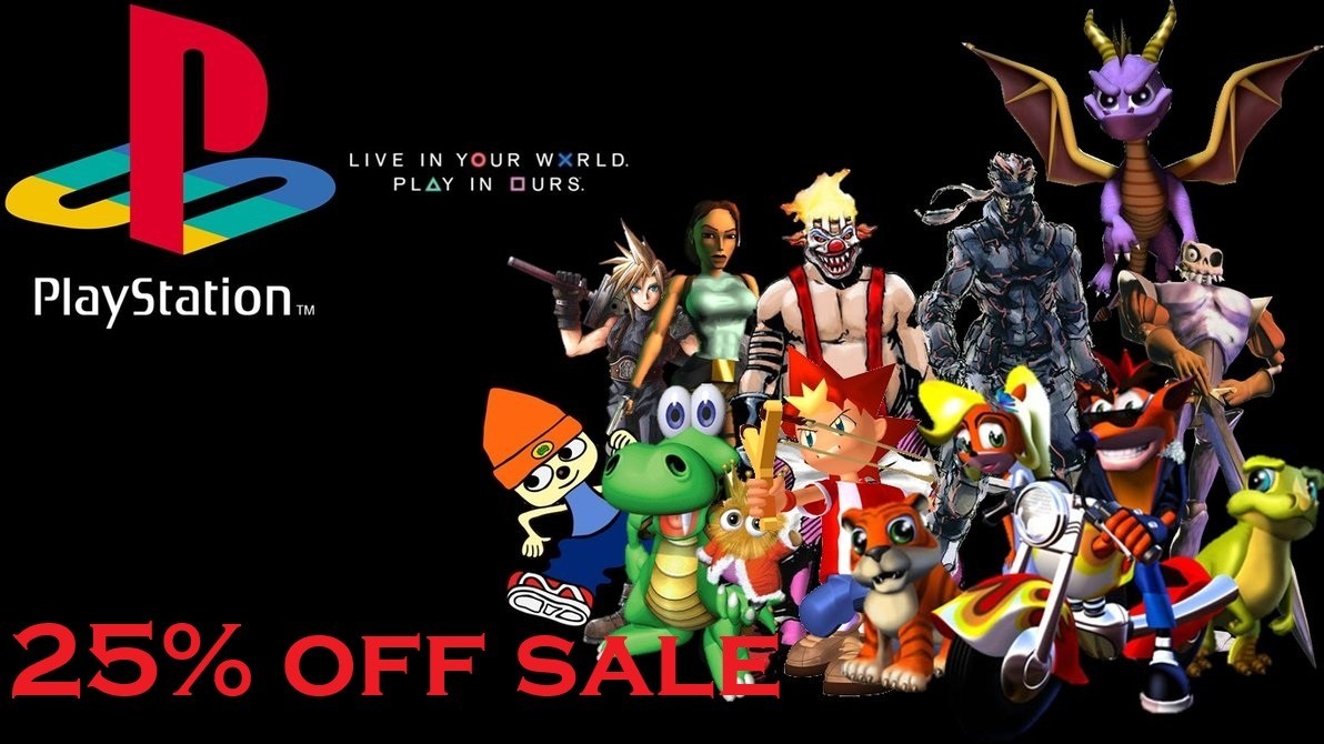 PS1 Games. 25% off Sale. Flat $6 shipping!