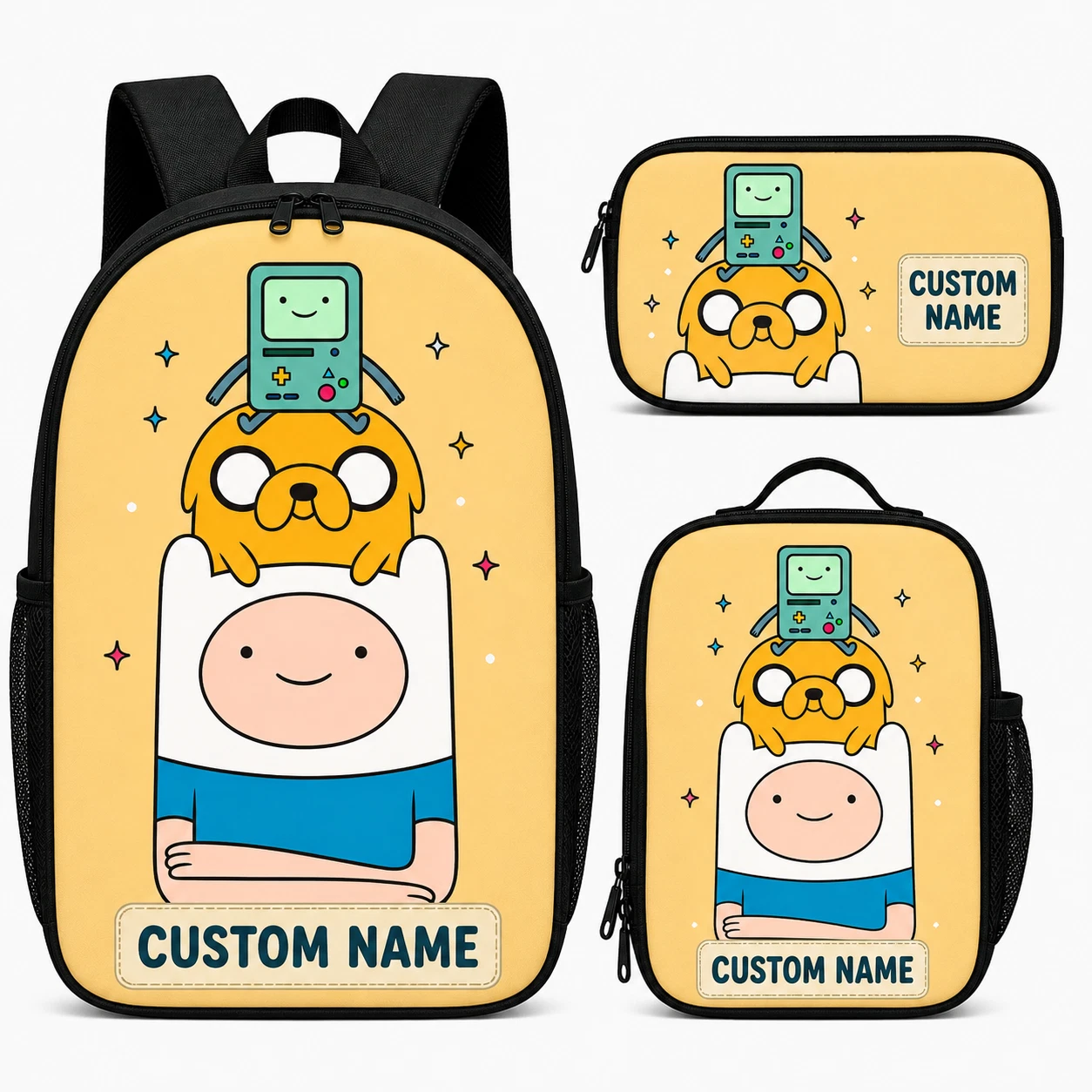 Personalized School Backpack Set for Kids Lunch Bag Pencil Case Custom Name