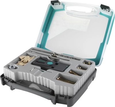 Wolfcraft Bohrlehre Undercover inkl Koffer Stufenbohrer