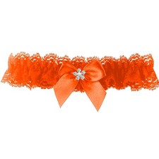 Plus Size Garter Set Orange Garter Belt for Wedding Bridal Garters for Bride ...