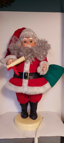 RENNOC Animated vintage Santa Claus 24" Moving Lighted Candle works great