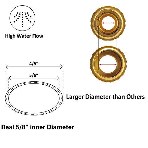 Ls Short Leader Garden Hose 10 Ft Heavy Duty Black Garden Hose 5/8 In