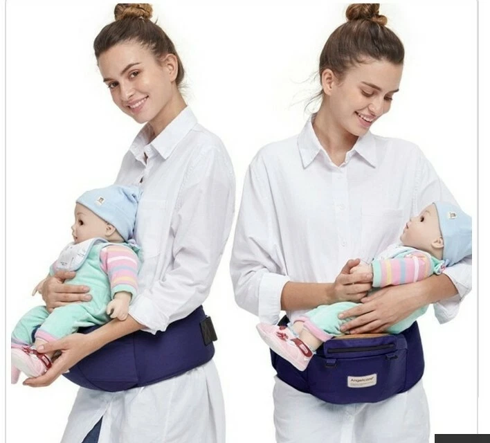 NEW ANGEL CARE HIP SEATBABY CARRIER DARK BLUE RRP 125