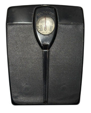 Vintage  Health-O-Meter  Bathroom Scale BLACK Working Retro 1950  s 1960  s
