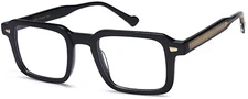 CAPRI OPTICS DICAPRIO DC507 BLACK GOLD UNISEX EYEGLASSES/FRAME 50-22-150