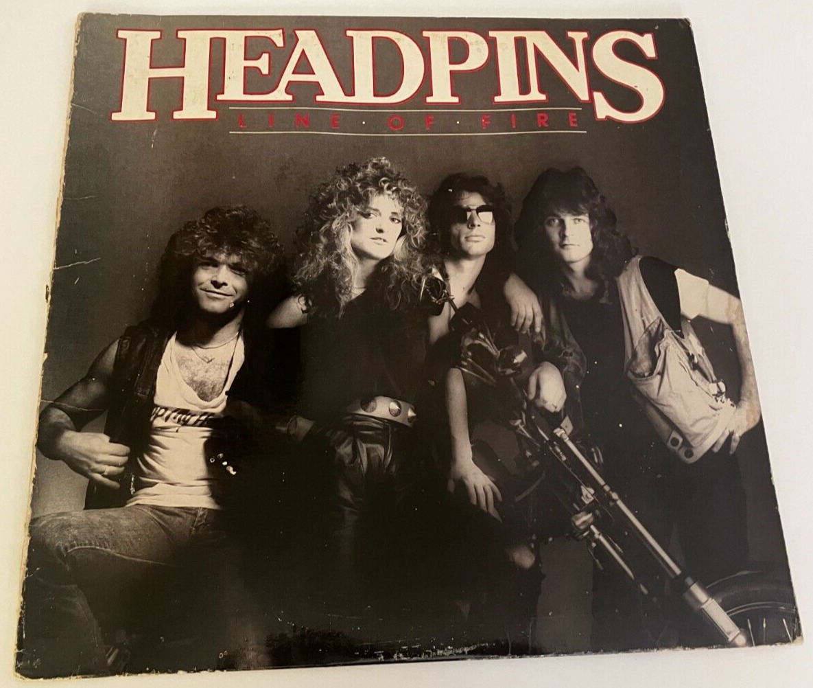 Headpins - Line of Fire - LP Canada 1983 (Tested) VG/G - Vinyl Mailer