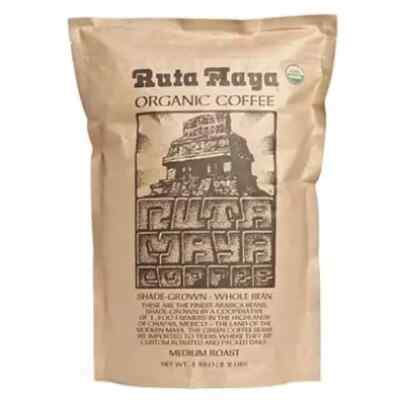 Ruta Maya Organic Coffee Dark Roast Whole Bean- 2.2 Lbs. US Seller