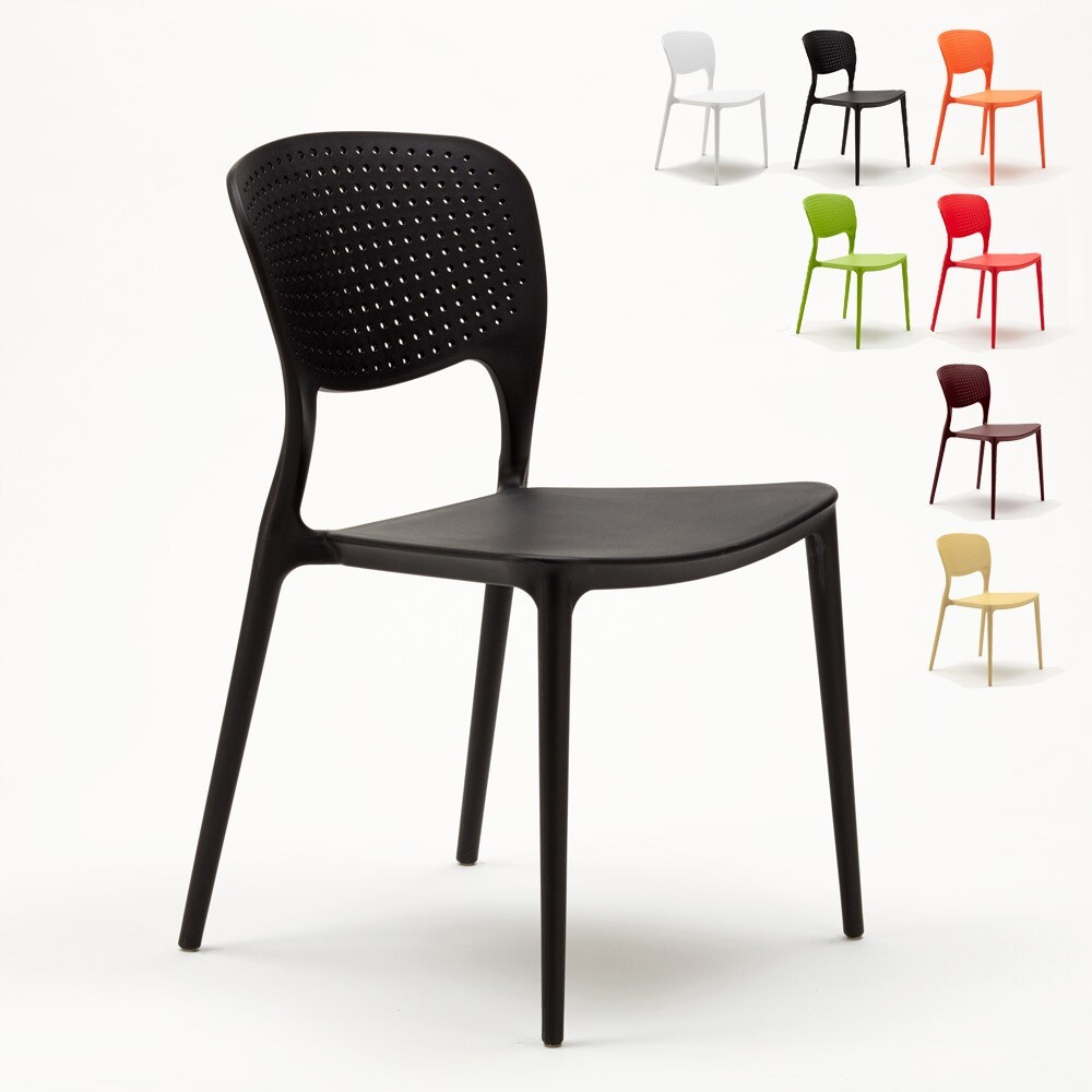 Silla cocina bar polipropileno apilable exterior interior Garden Giulietta