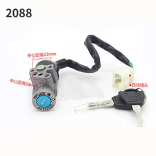 2088 Motorcycle 4 Wire Ignition Switch Lock Set For Honda Spare Parts