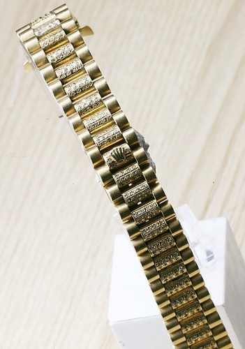 55.60 Grams CUSTOM Made After Market 18K SOLID Yellow Gold 17mm PRESIDENT Band.. - Picture 1 of 15