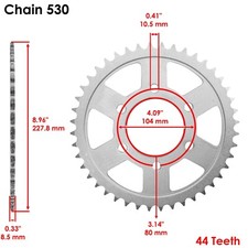 Motorcycle Chains, Sprockets & Parts for 1993 Kawasaki Ninja ZX7