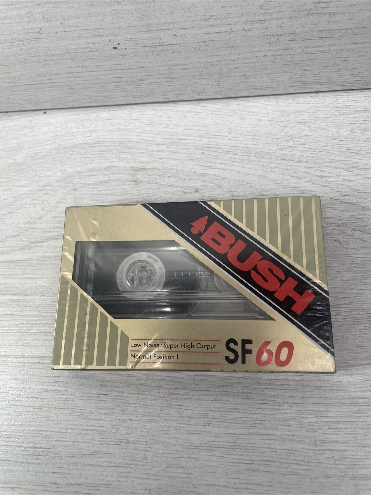 BUSH SF60 - Blank Cassette Tape - Super Ferro  Low Noise - NEW SEALED