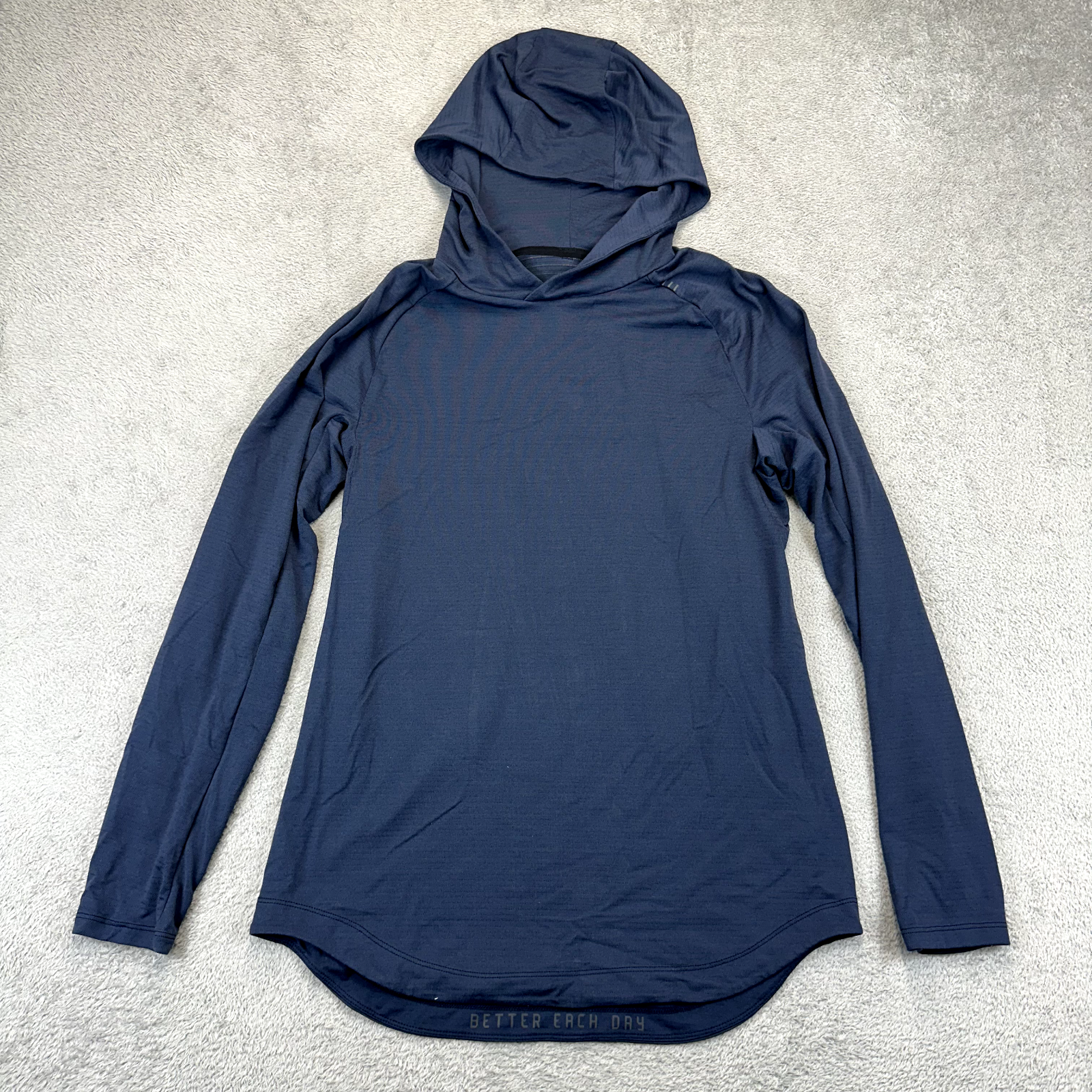 Lululemon License To Train Drysense Hoodie Mens XS Blue Athletic Running