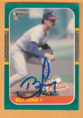 Bill Long Chicago White Sox AUTO Signed 1987 Donruss Rookies Miami Ohio RedHawks