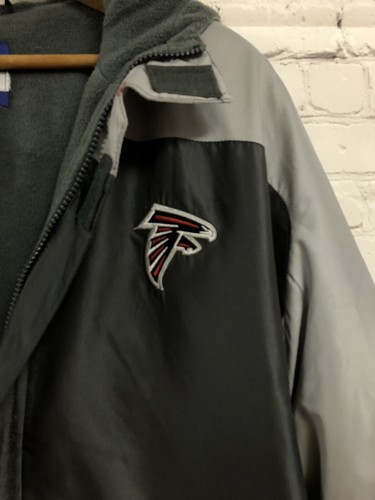 NFL Atlanta Falcons Reebok On Field Jacket XL 18-20 Boys Lined Drawstring Hooded - Picture 3 of 12