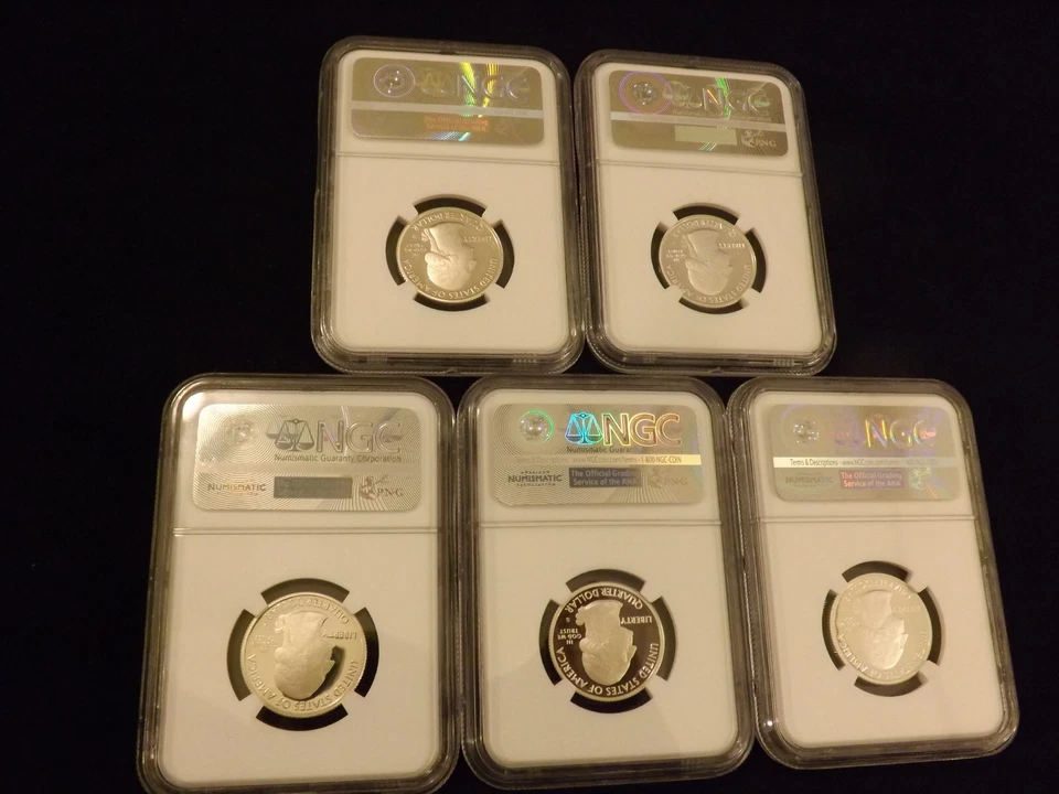 2015-S   25C      5 Coin   SILVER   Set       NGC  PF 70 - Image 2 of 2