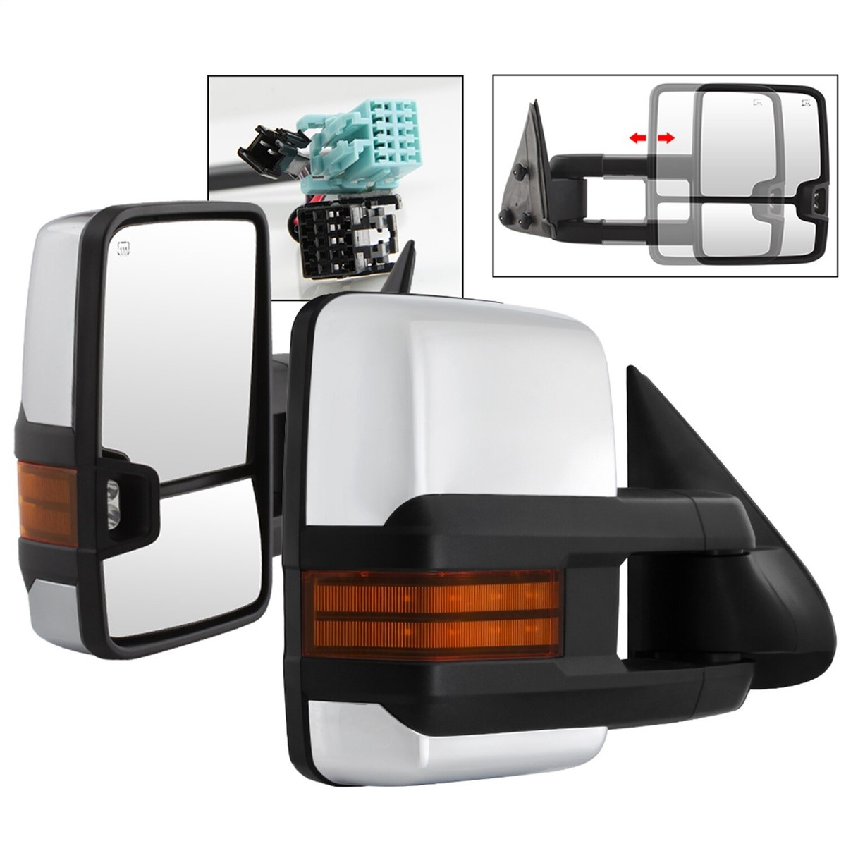 Spyder Auto 9936753 XTune Door Mirror Set | eBay
