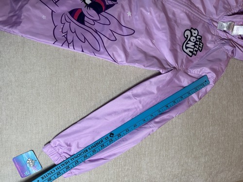 Girls Size 12 My Little Pony Hooded Windbreaker Rainbow Dash Pinkie Pie - Picture 6 of 9
