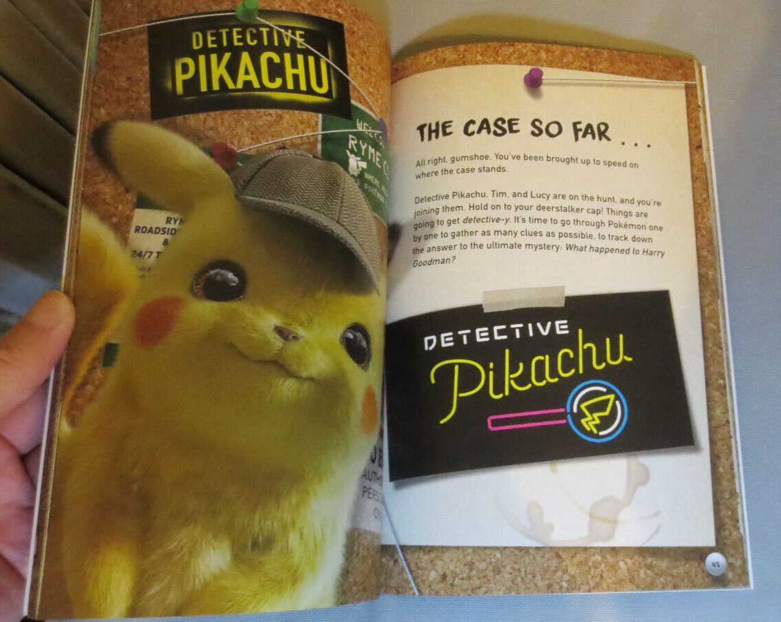 Pokemon: Detective Pikachu - Case Files - Book NEW + Foldout