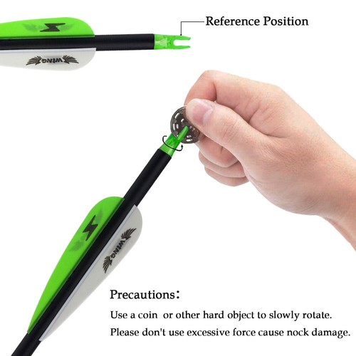12-36Pcs 30" Archery Carbon Arrows Spine 500 Compound Recurve Bow Hunting Target - Picture 8 of 38