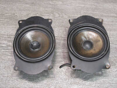  86-88 BMW E24 6-SERIES SET OF 2 FRONT LEFT & RIGHT AUDIO SPEAKER OEM