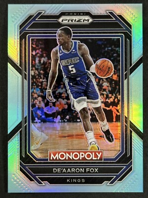 2022-23 Prizm Monopoly De’Aaron Fox Light Blue Prizm 005/199 Jersey Number! 🔥🔥